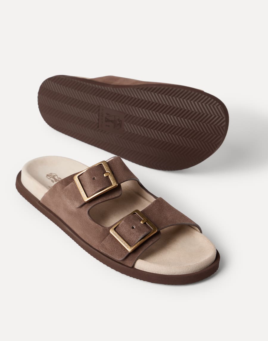 Suede slides Mud Man - Brunello Cucinelli
