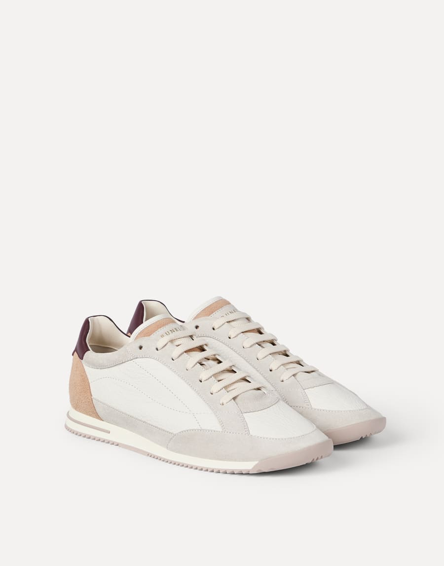 Deerskin and suede sneakers Panama Man - Brunello Cucinelli