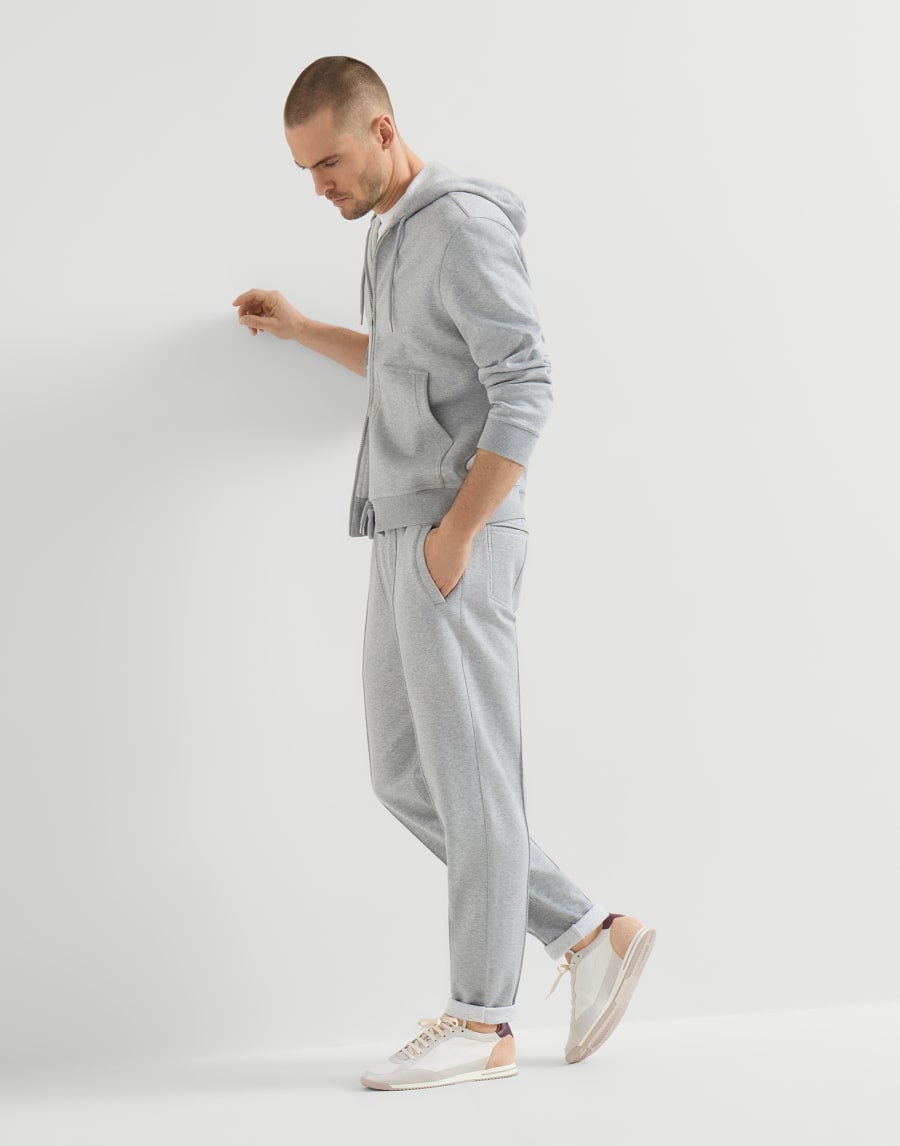 Deerskin and suede sneakers Panama Man - Brunello Cucinelli