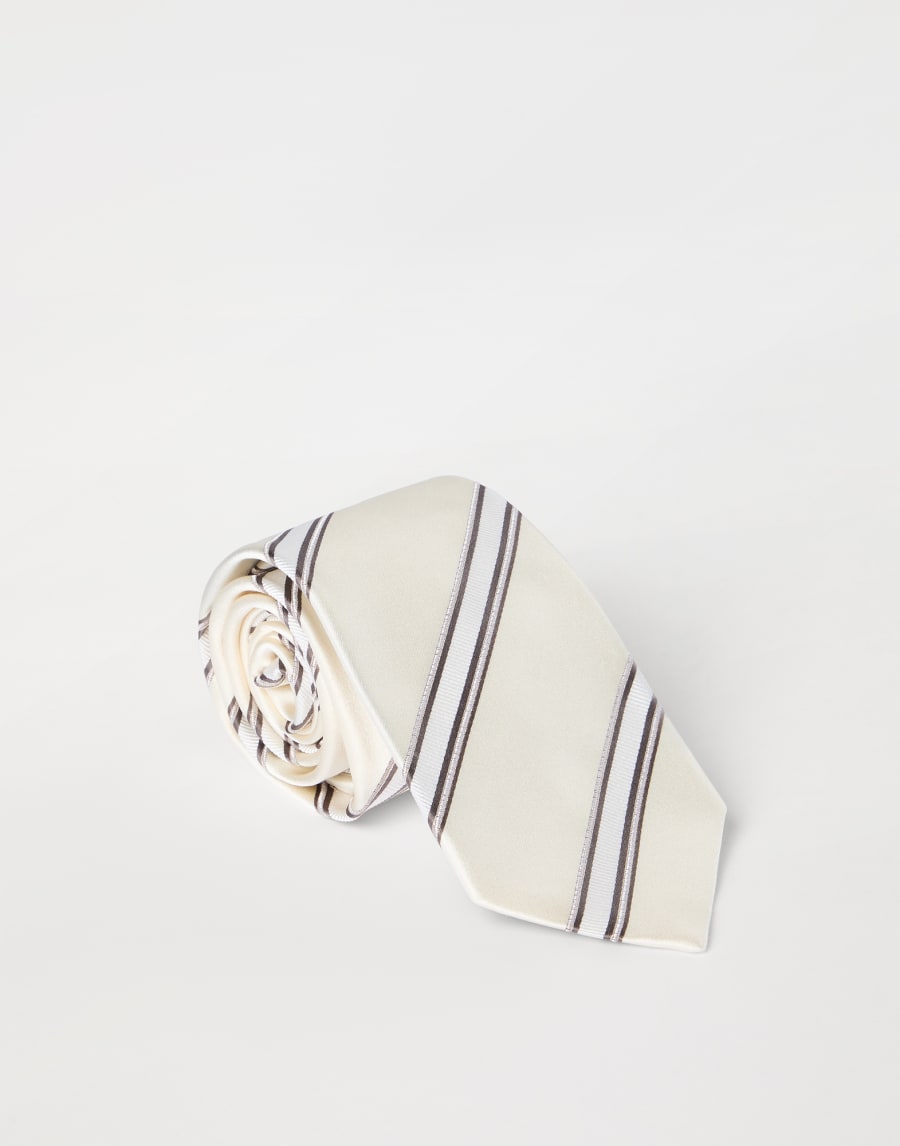 Silk necktie Panama Man - Brunello Cucinelli