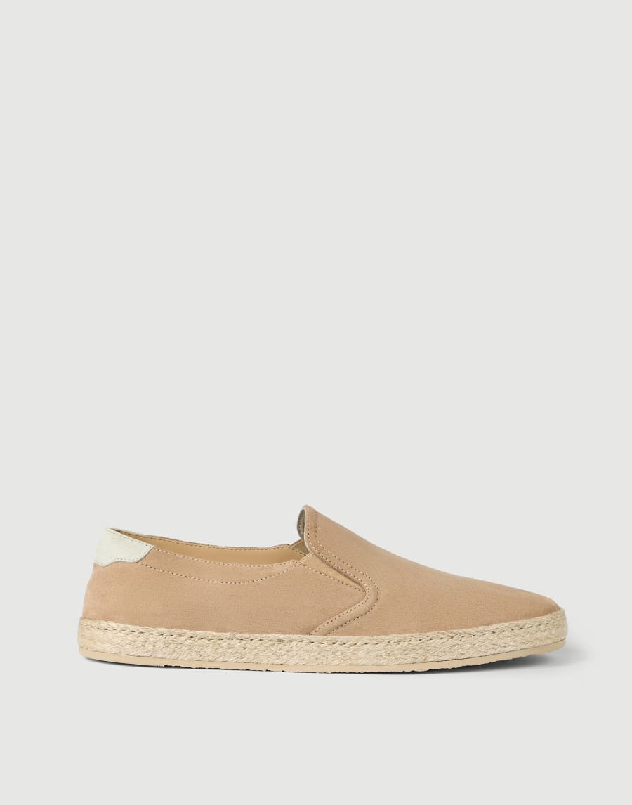 Suede slip-on Light Brown Man - Brunello Cucinelli