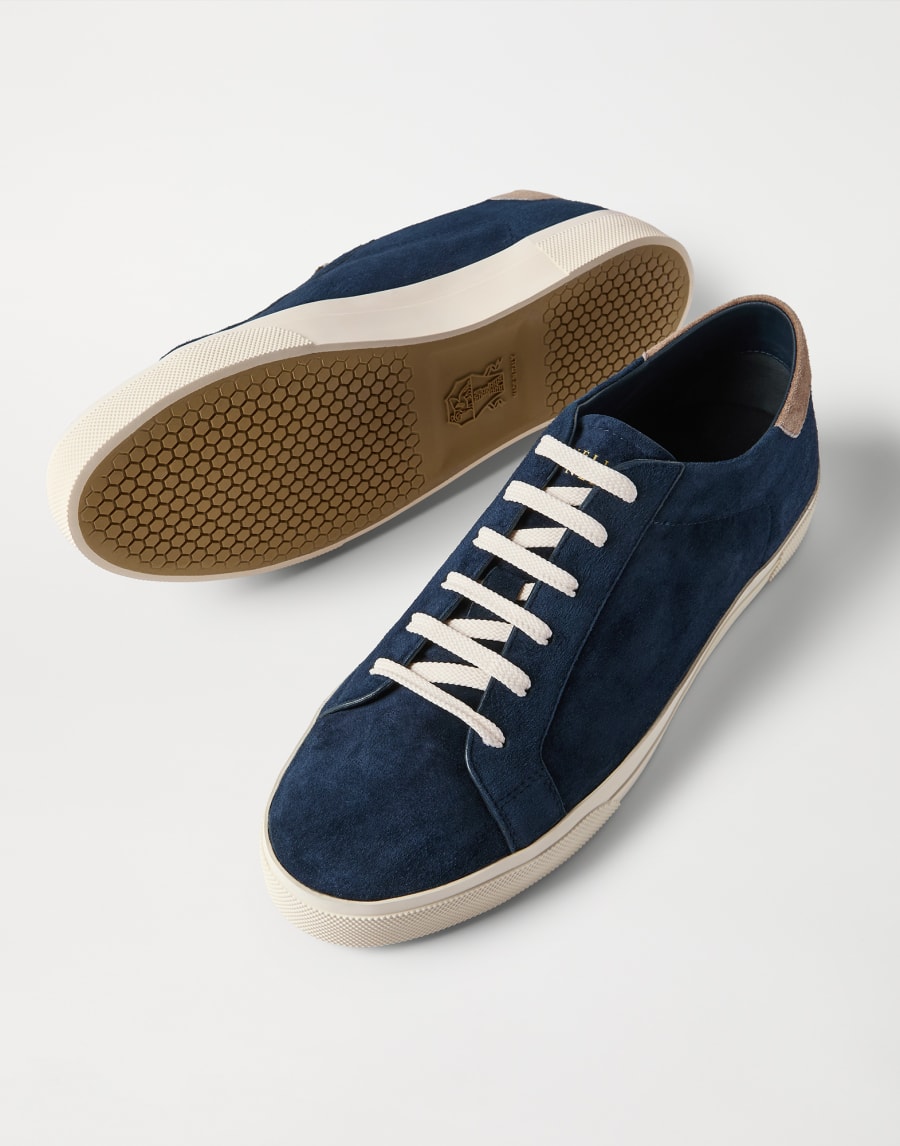 Suede sneakers Blue Man - Brunello Cucinelli