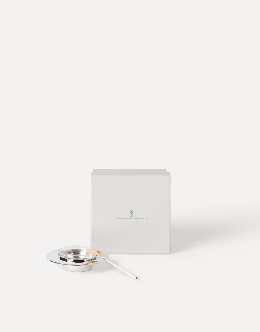 Silver-plated caviar set Silver Lifestyle - Brunello Cucinelli