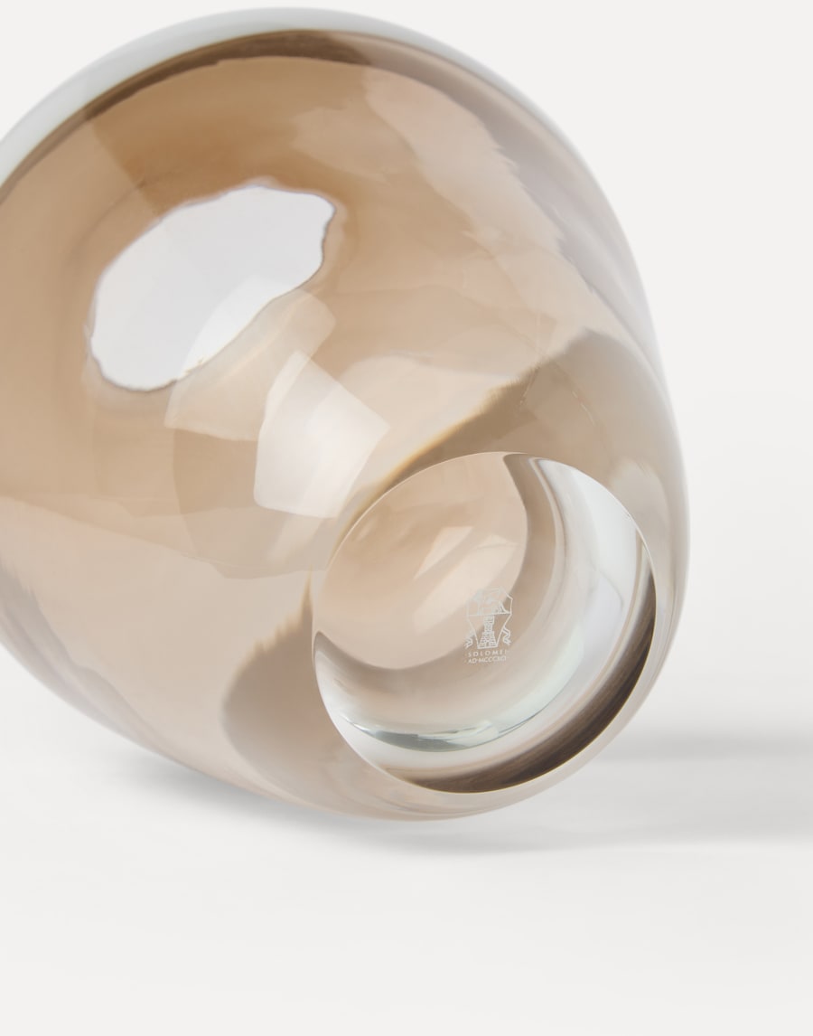 Murano glass striped vase Natural Lifestyle - Brunello Cucinelli