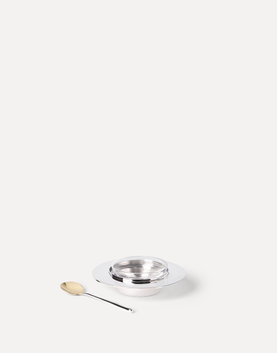 Silver-plated caviar set Silver Lifestyle - Brunello Cucinelli