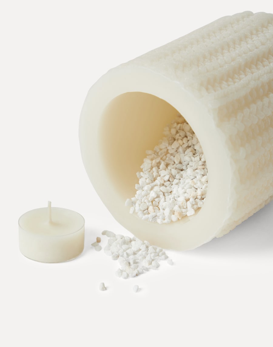 Large wax lantern Ecru Lifestyle - Brunello Cucinelli