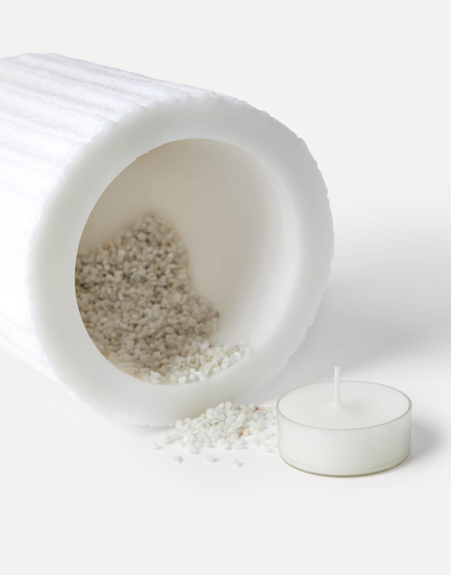 Large wax lantern White Lifestyle - Brunello Cucinelli