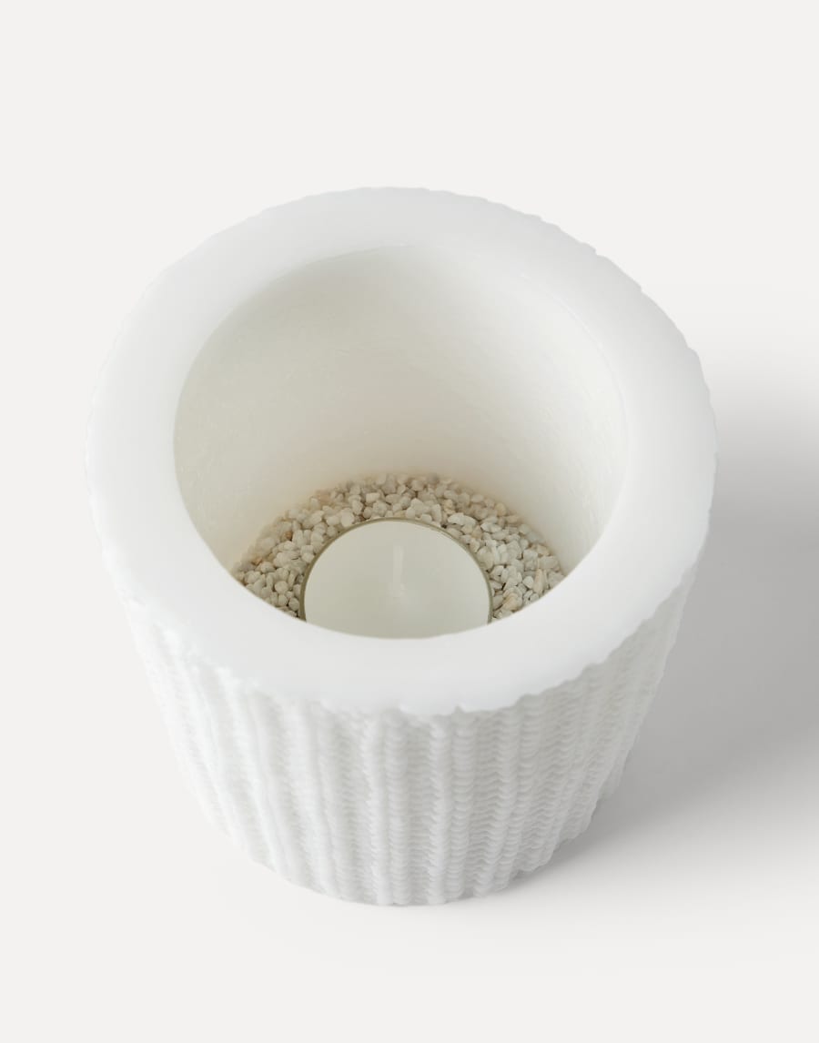 Large wax lantern White Lifestyle - Brunello Cucinelli