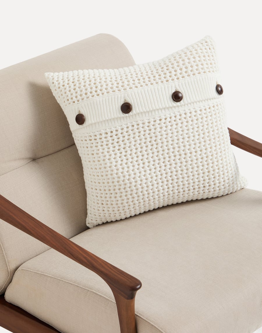 Подушка из трикотажа в сетку Панама Стиль жизни - Brunello Cucinelli