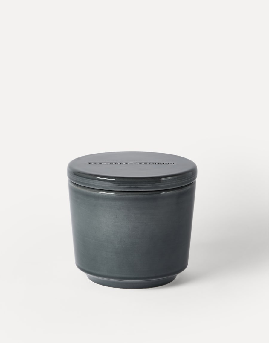 Maxi scented candle with lid Dark Military Lifestyle - Brunello Cucinelli