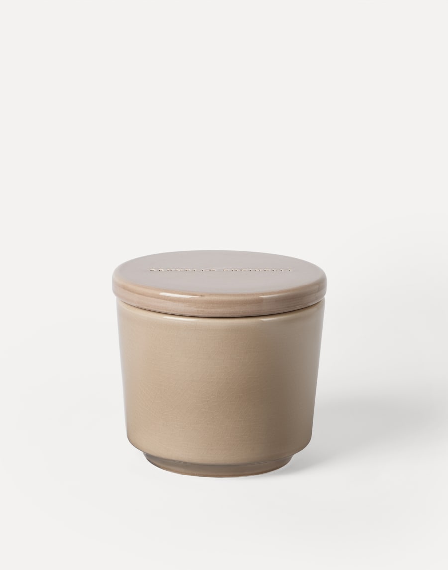 Maxi scented candle with lid Mud Lifestyle - Brunello Cucinelli