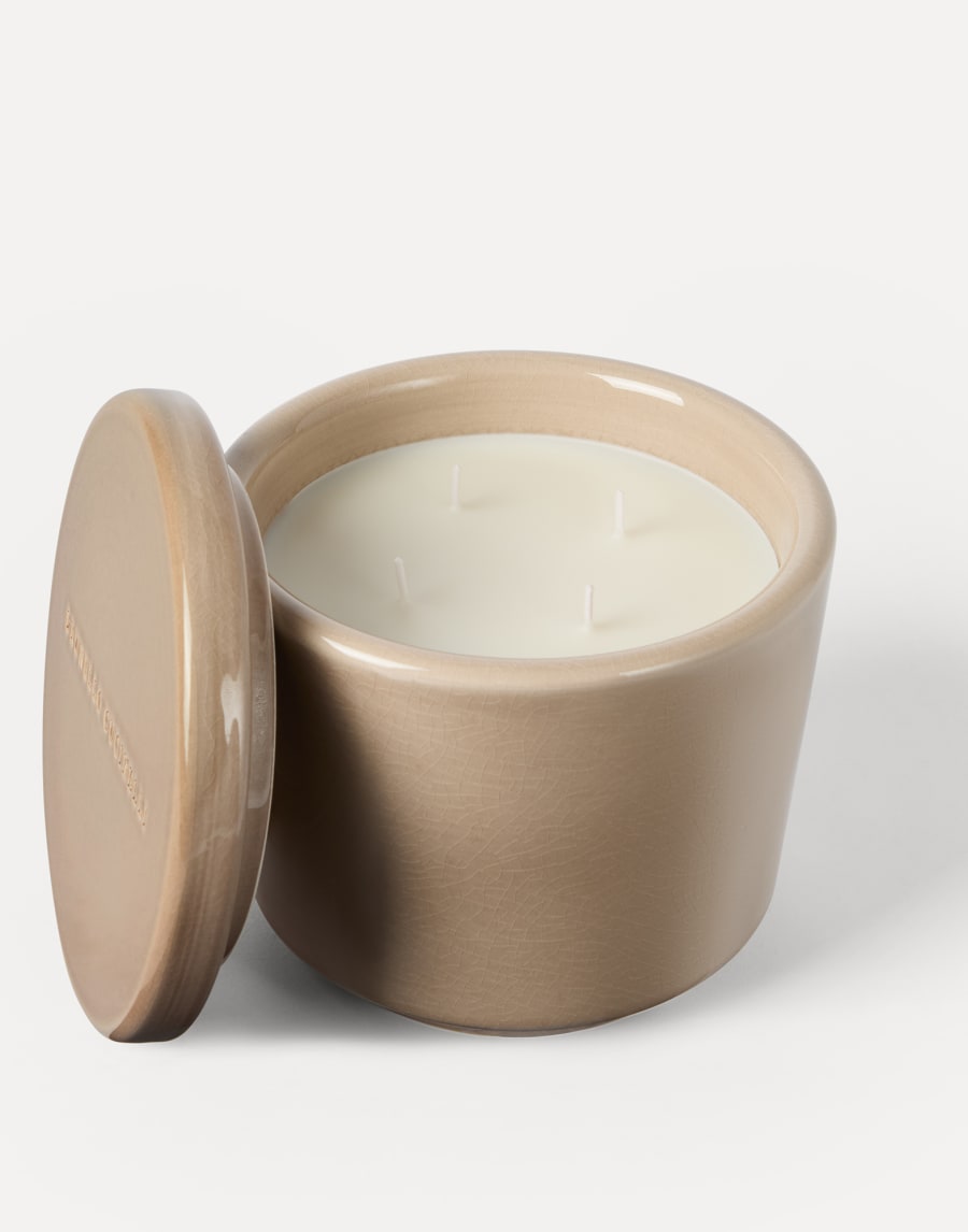 Maxi scented candle with lid Mud Lifestyle - Brunello Cucinelli