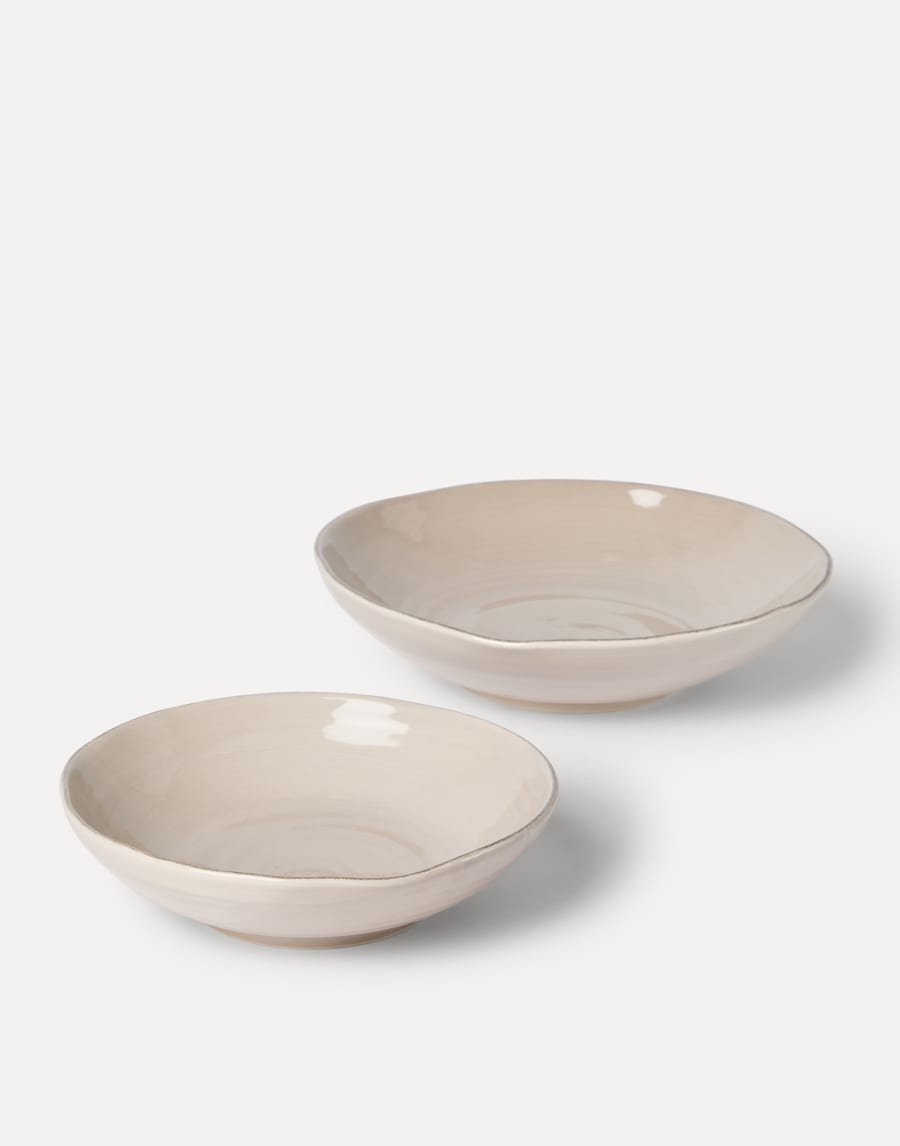 Set of deep plates Brown Lifestyle - Brunello Cucinelli