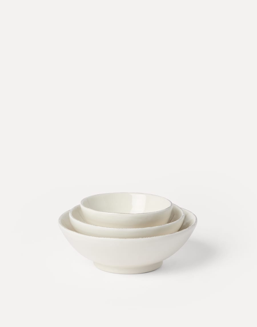 Jeu de trois bols Lait Lifestyle - Brunello Cucinelli