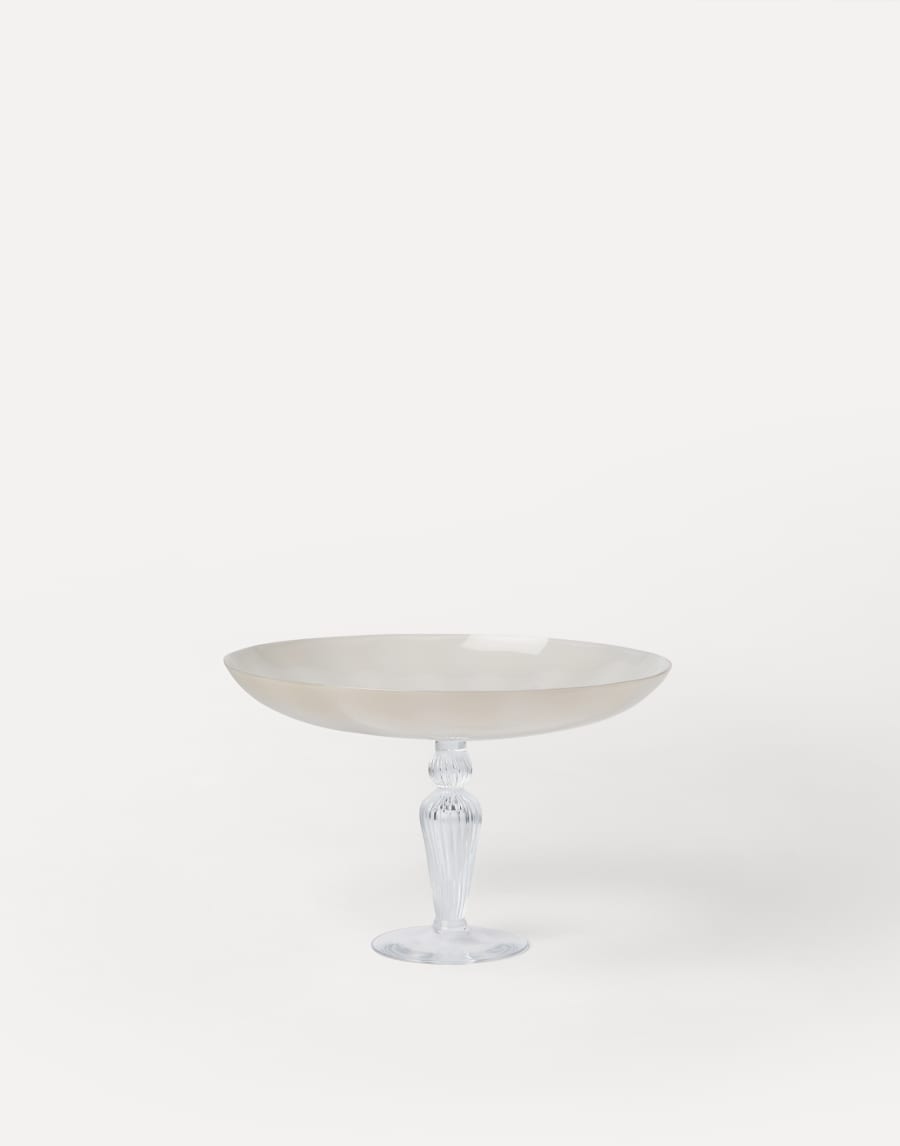 穆拉诺玻璃精制高脚盘（小号） 自然色 生活风格 - Brunello Cucinelli