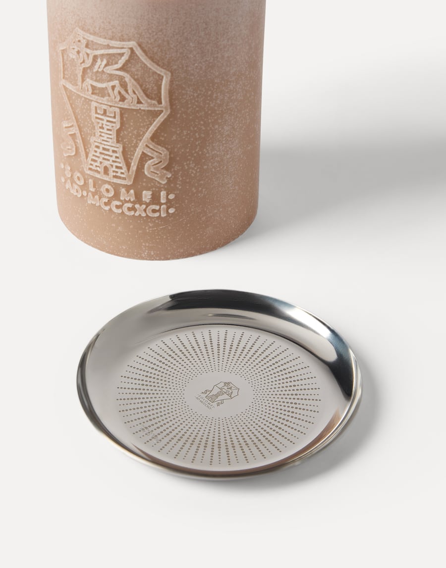 Candle with steel base Beige Lifestyle - Brunello Cucinelli