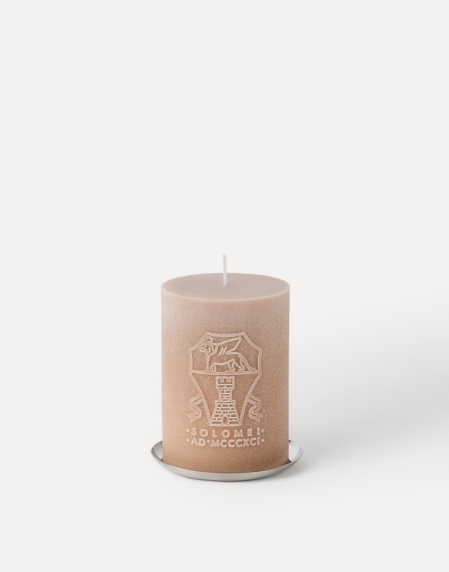 Candle with steel base Beige Lifestyle - Brunello Cucinelli