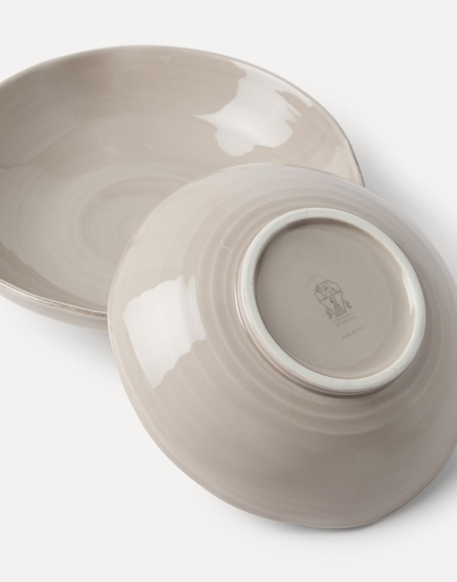 Set of deep plates Brown Lifestyle - Brunello Cucinelli