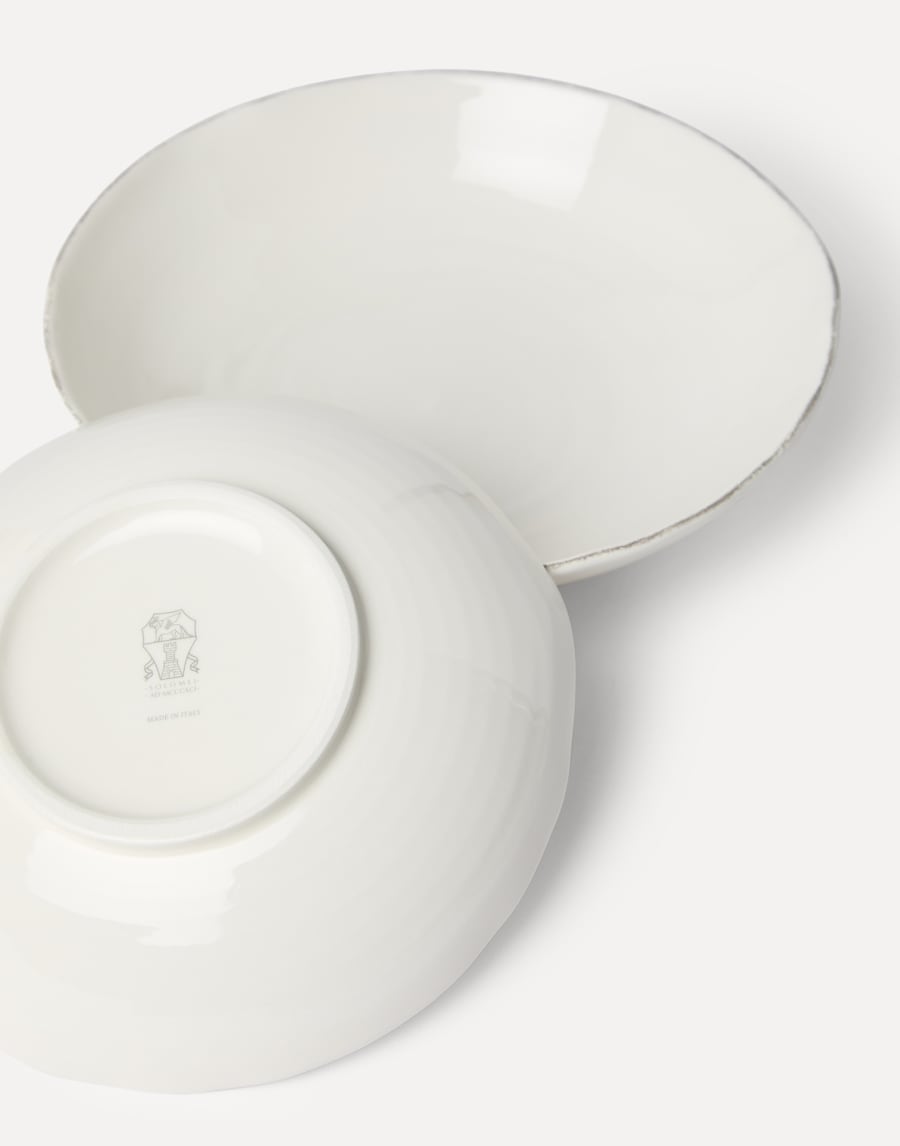 Set of deep plates Milk Lifestyle - Brunello Cucinelli