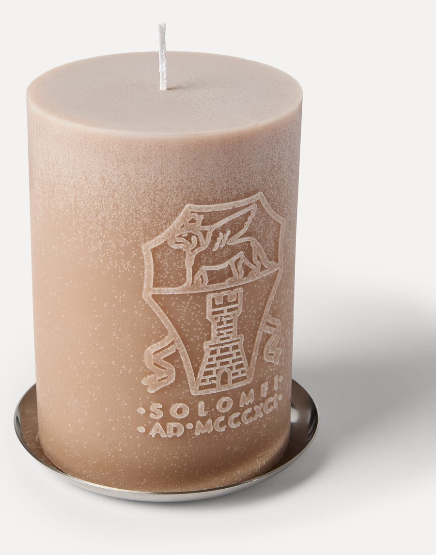 Candle with steel base Beige Lifestyle - Brunello Cucinelli