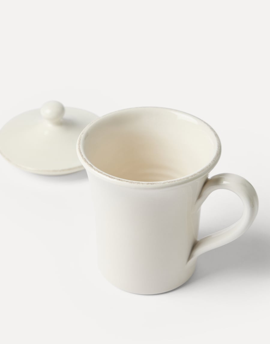Ceramic mug with lid Milk Lifestyle - Brunello Cucinelli