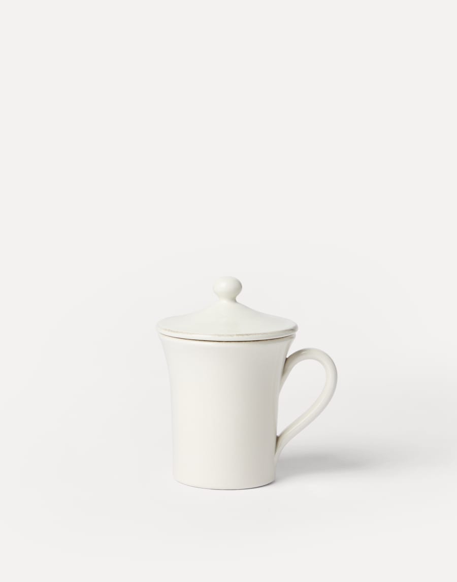Ceramic mug with lid Milk Lifestyle - Brunello Cucinelli