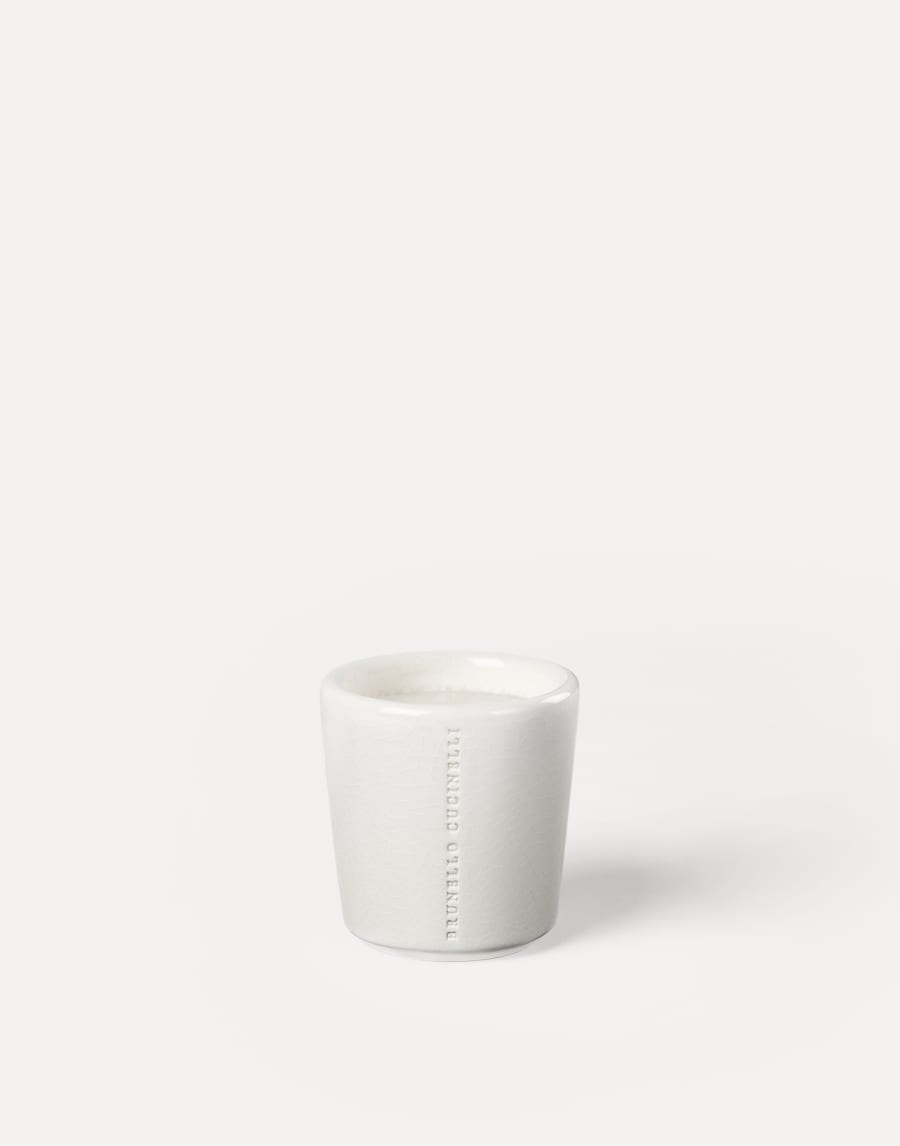 Candle in craquelée vessel White Lifestyle - Brunello Cucinelli