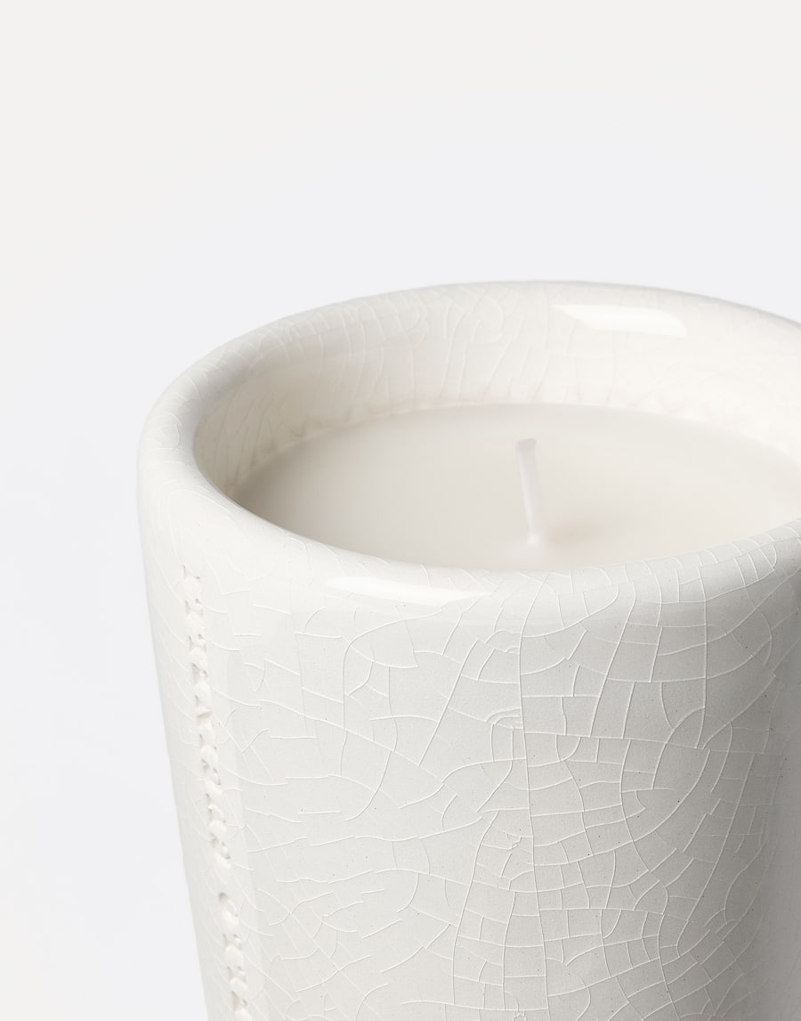 Candle in craquelée vessel White Lifestyle - Brunello Cucinelli