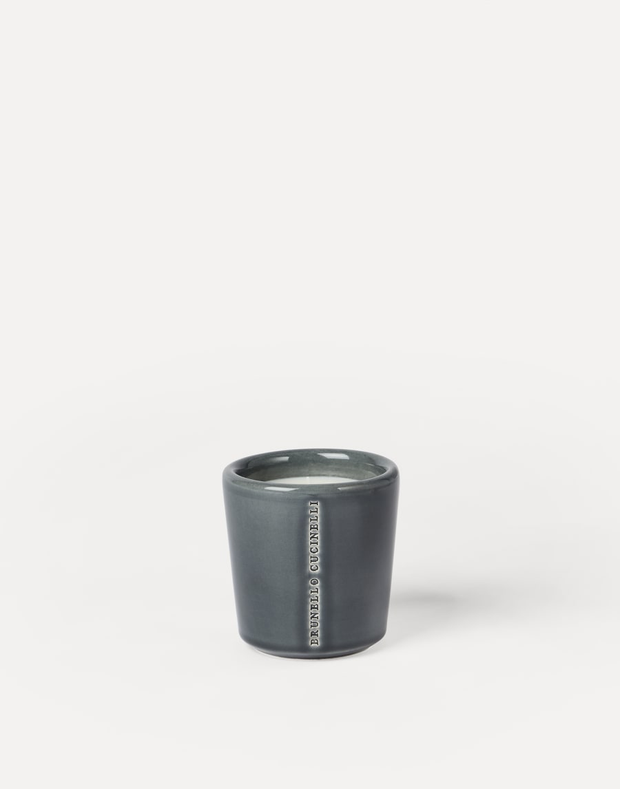 Candle in craquelée vessel Dark Military Lifestyle - Brunello Cucinelli