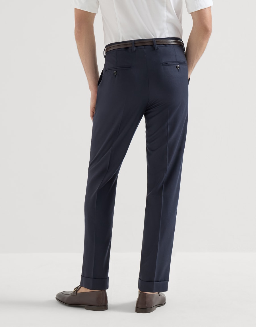 Pantalón de cachemir ligero Azul Aviación Hombre - Brunello Cucinelli