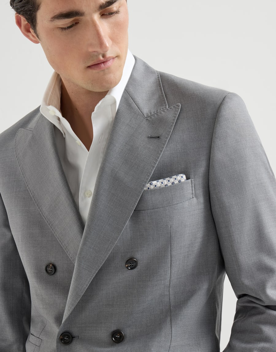Hopsack blazer Grey Man - Brunello Cucinelli