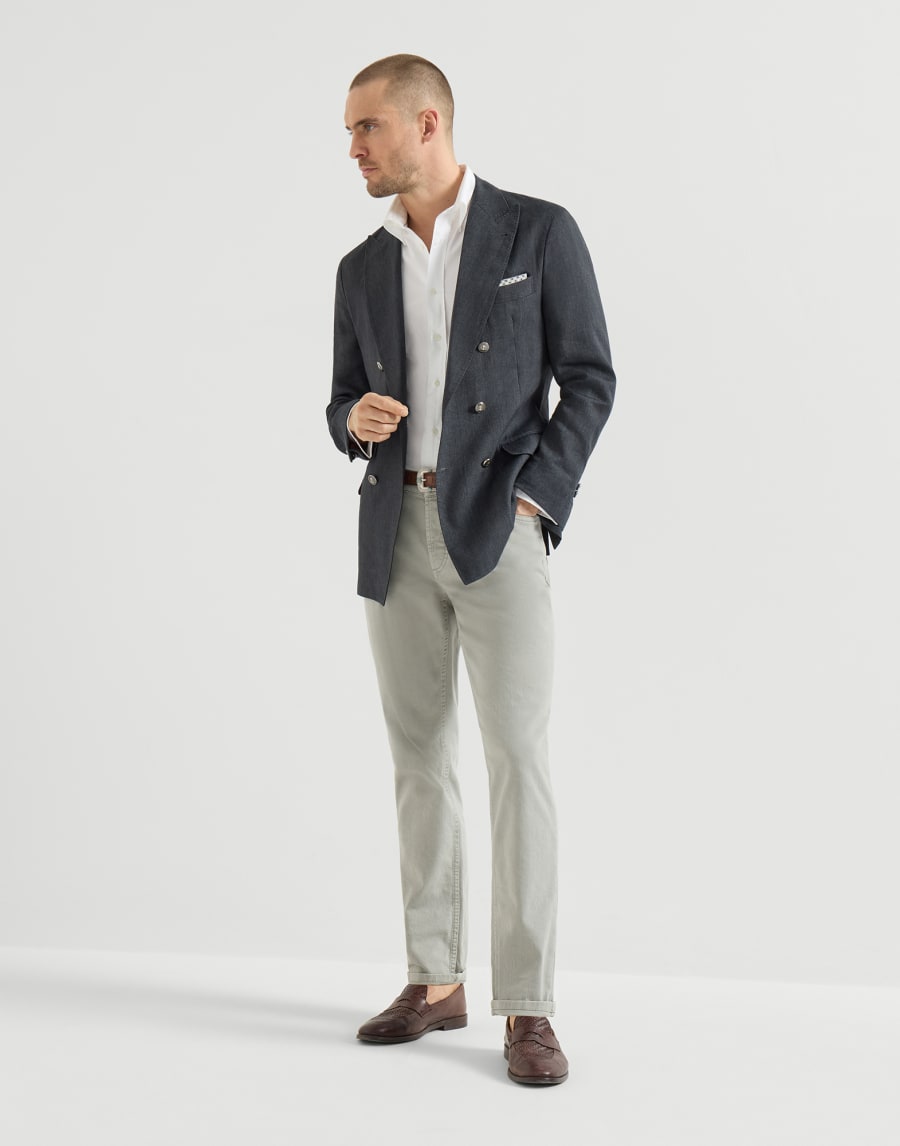 ライトウェイト デニムパンツ カーキ メンズ - Brunello Cucinelli