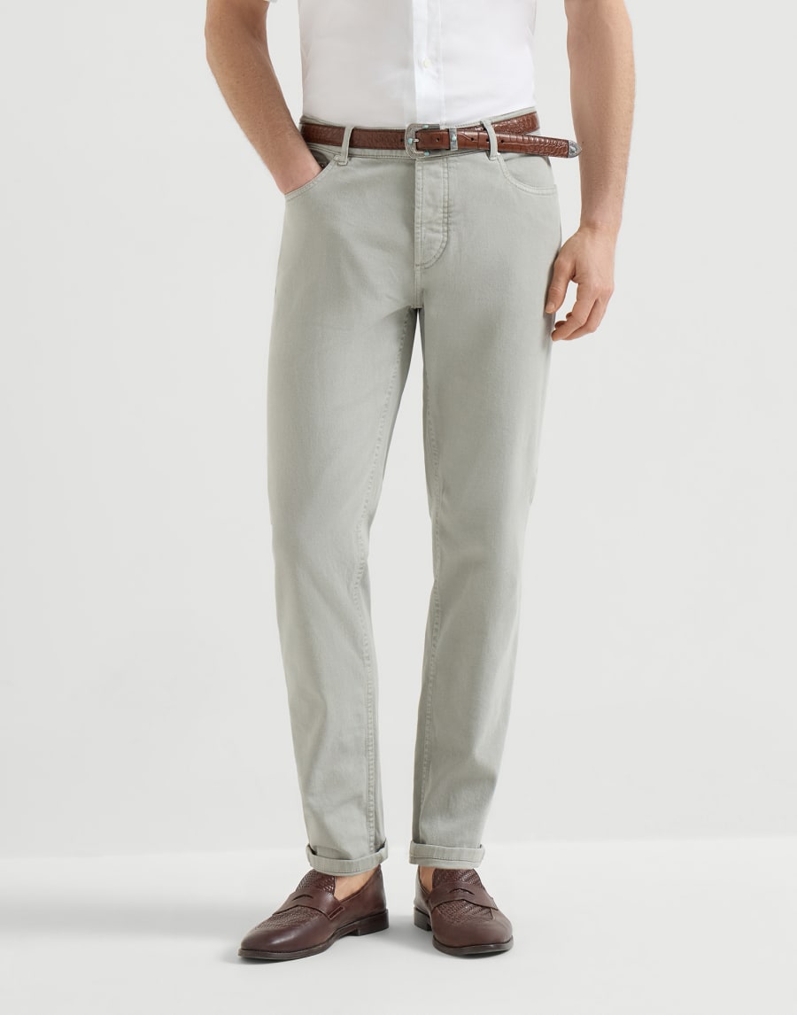 ライトウェイト デニムパンツ カーキ メンズ - Brunello Cucinelli