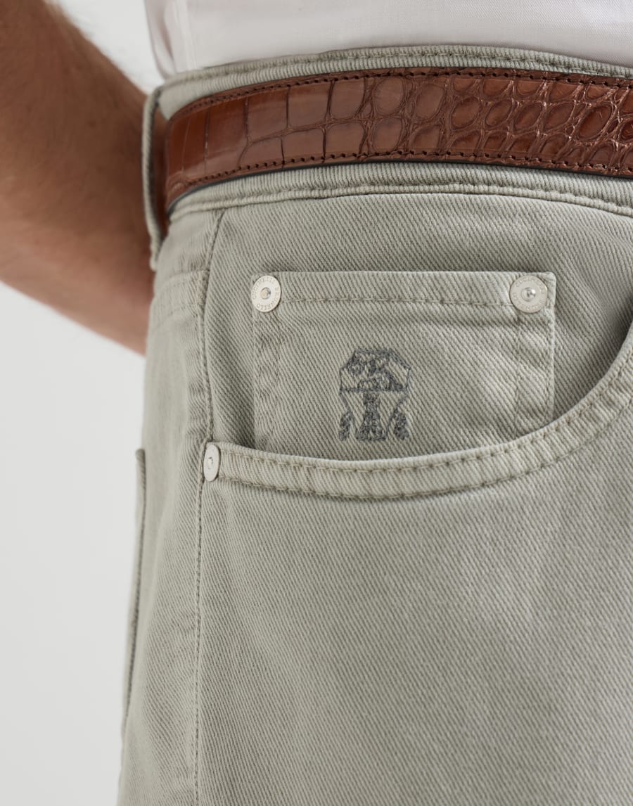 ライトウェイト デニムパンツ カーキ メンズ - Brunello Cucinelli