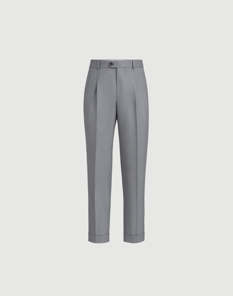 Hopsack trousers Grey Man - Brunello Cucinelli
