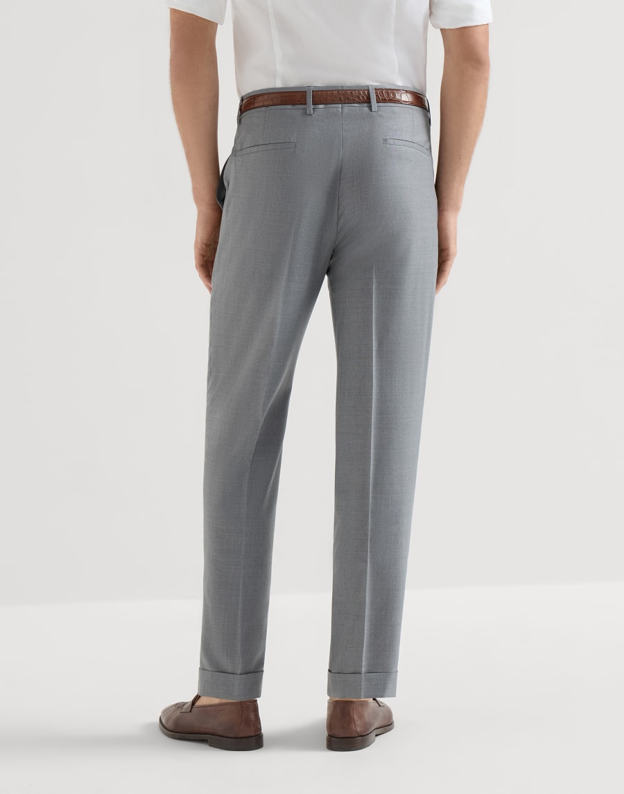 Hopsack trousers Grey Man - Brunello Cucinelli