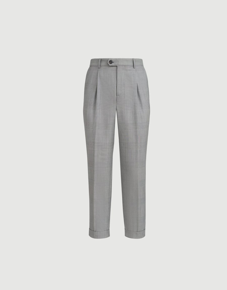 Prince of Wales trousers Grey Man - Brunello Cucinelli