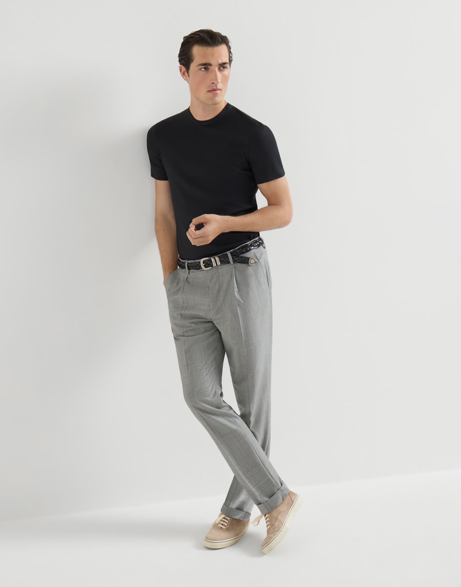 Prince of Wales trousers Grey Man - Brunello Cucinelli