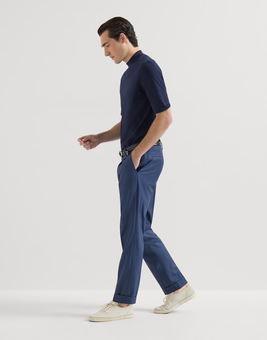 Prince of Wales trousers Blue Man - Brunello Cucinelli
