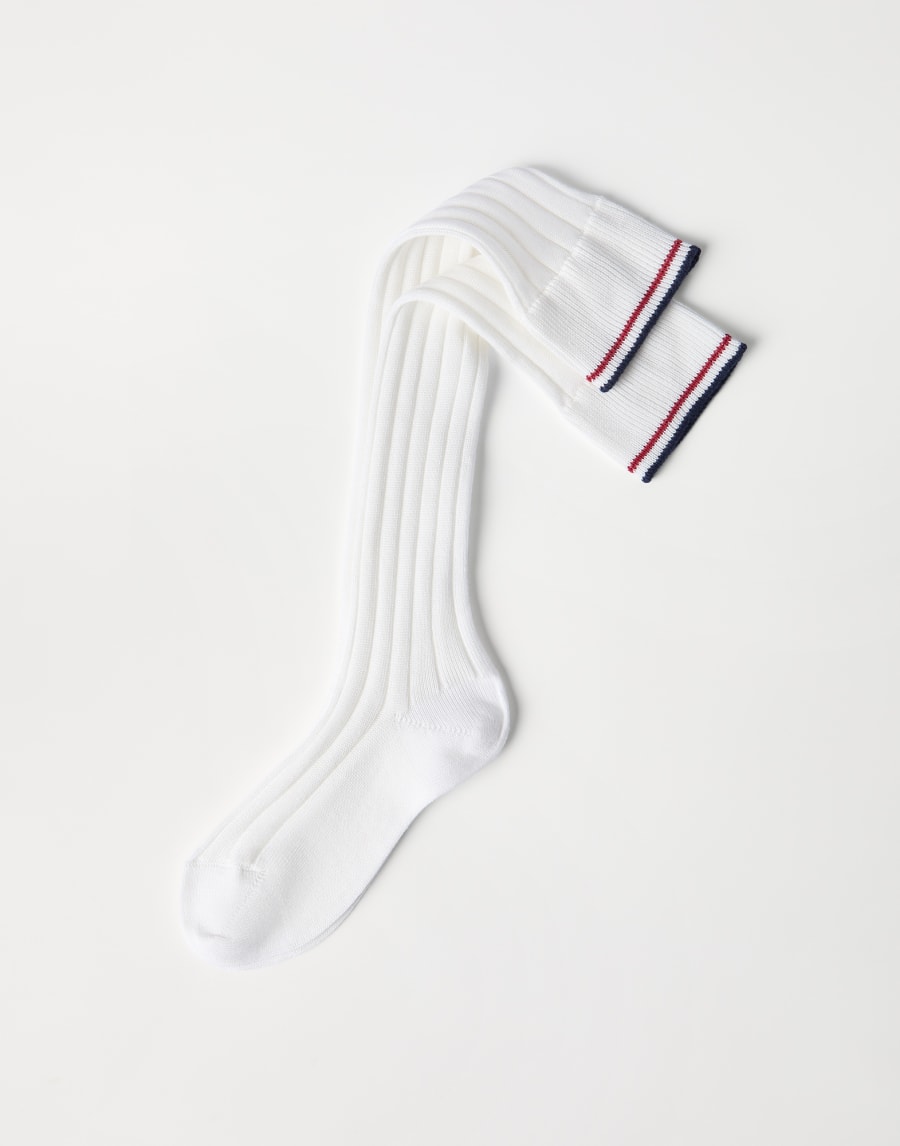 Chaussettes en maille Blanc Femme - Brunello Cucinelli