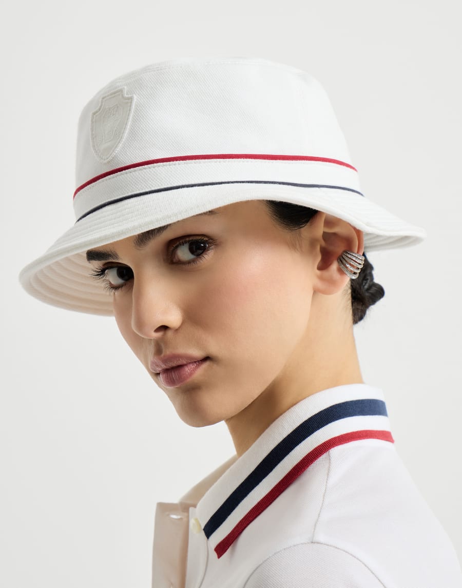 Bob avec logo Blanc Femme - Brunello Cucinelli