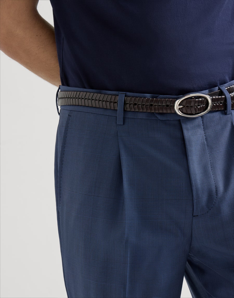 Prince of Wales trousers Blue Man - Brunello Cucinelli