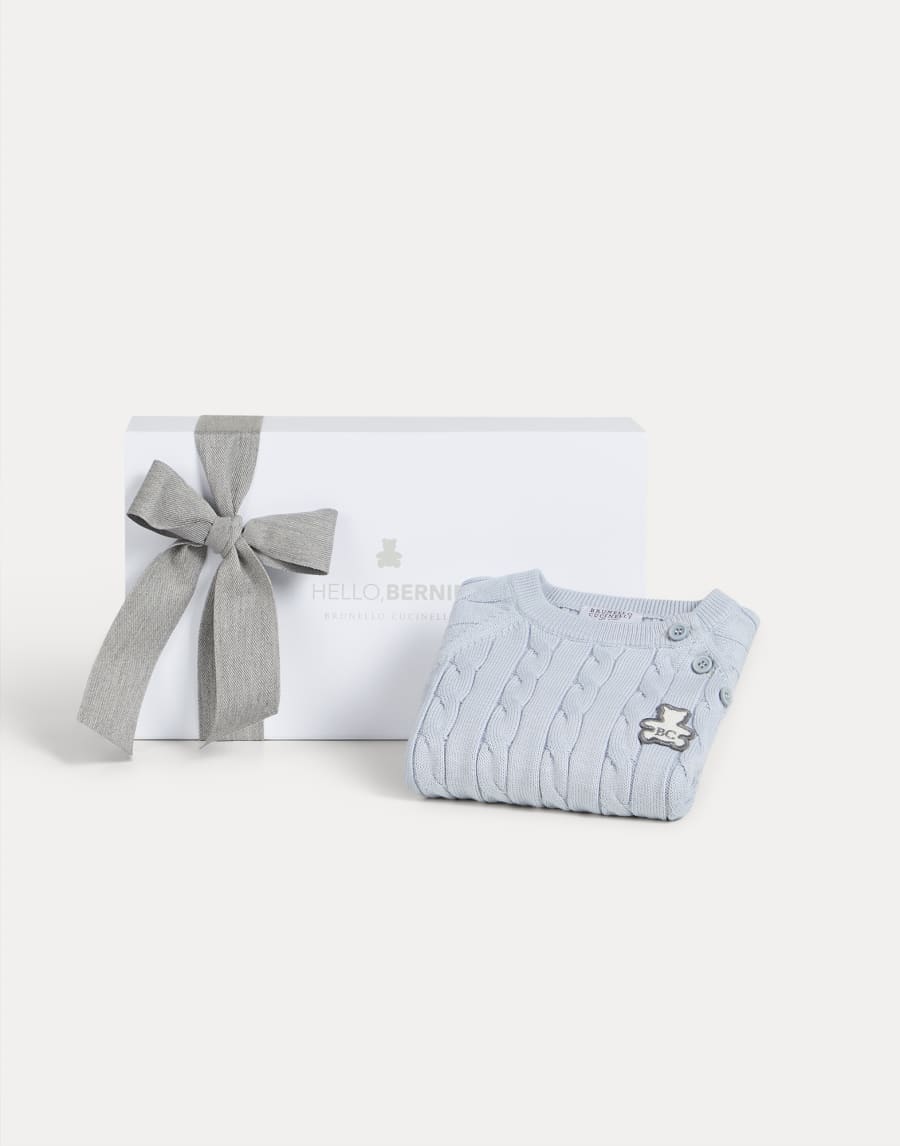 Jersey Baby Bernie de algodón trenzado Panamá Bebé - Brunello Cucinelli