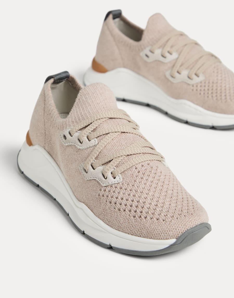 Knit runners Beige Boys - Brunello Cucinelli