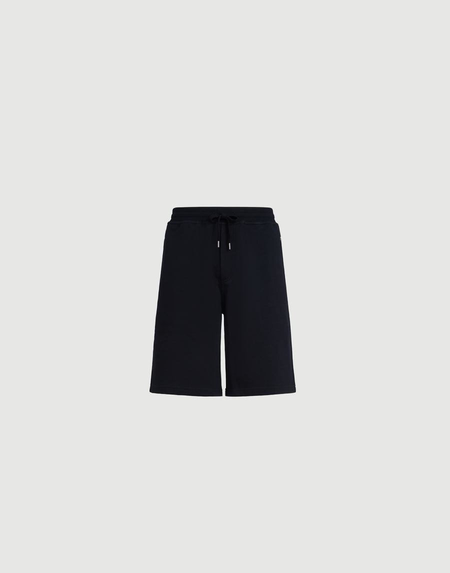 French terry Bermuda shorts Black Man - Brunello Cucinelli