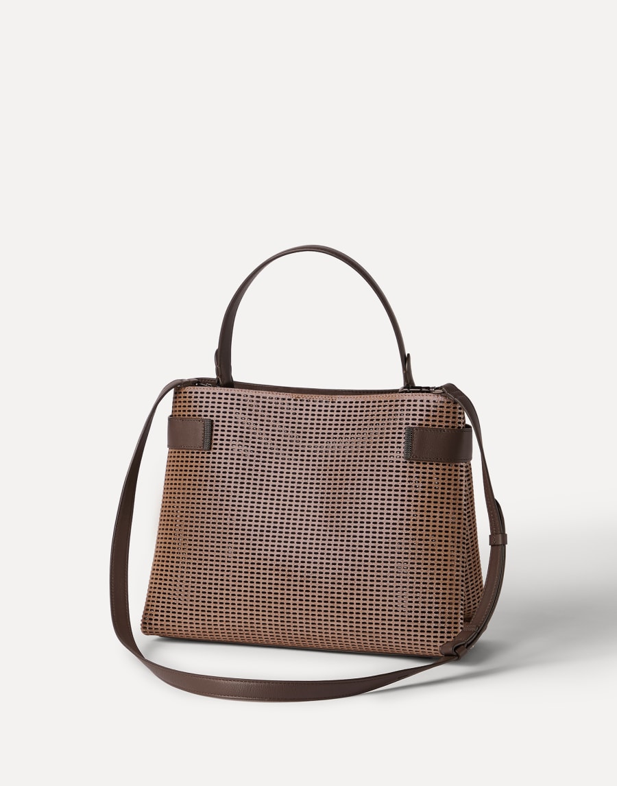 Leather Essence top-handle bag Brown Woman - Brunello Cucinelli