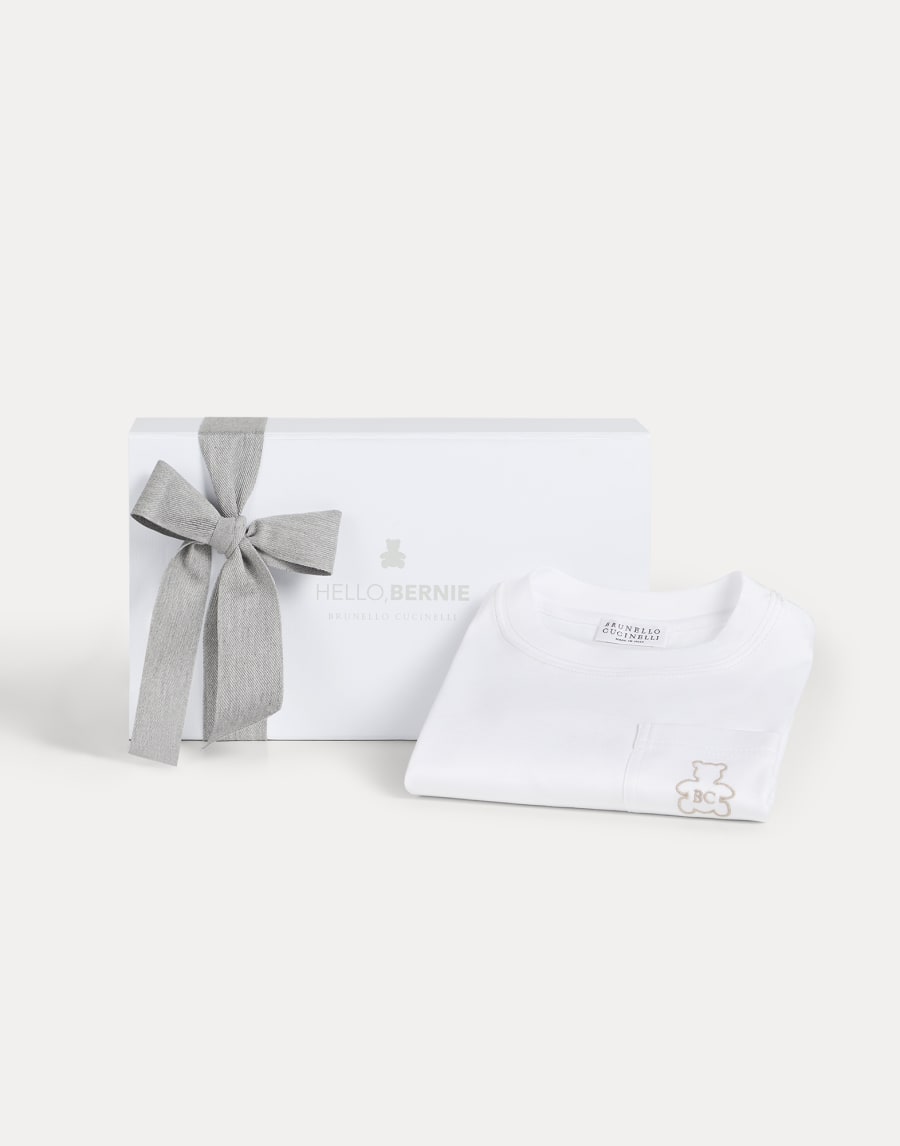 Cotton jersey Bernie T-shirt White Baby - Brunello Cucinelli