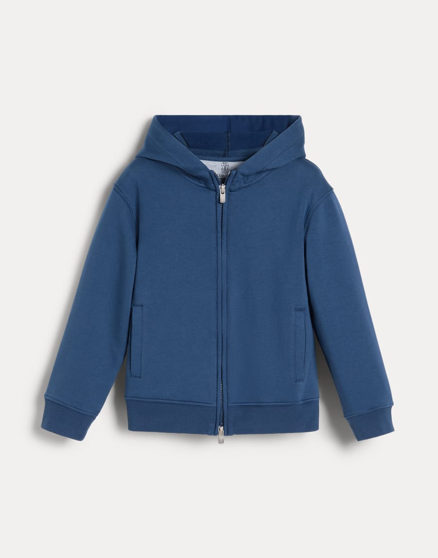 Толстовка с капюшоном и рисунком Acqua Синий Мальчики - Brunello Cucinelli