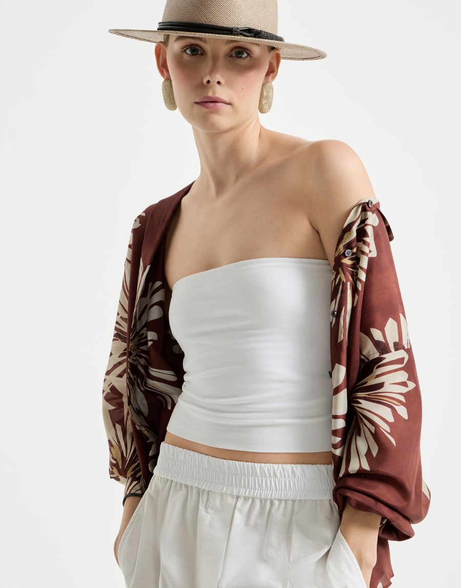 Bandeau top White Woman - Brunello Cucinelli