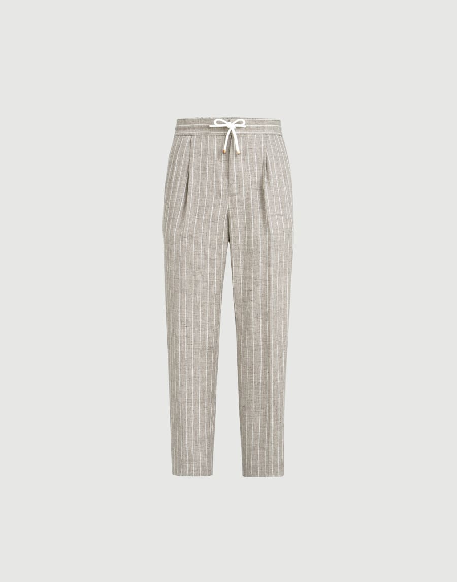 Twill trousers Brown Man - Brunello Cucinelli